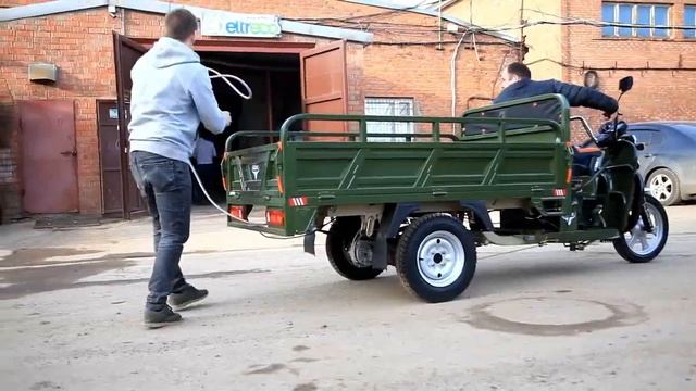 Грузовой электротрицикл обзор и тест на тяговую мощность смотреть онлайн