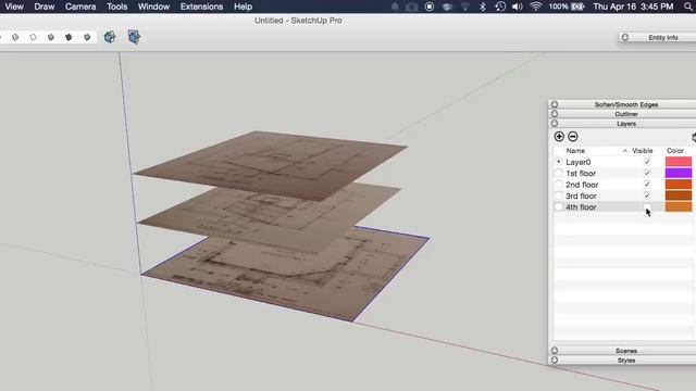 SketchUp Modeling from Plans and Elevations смотреть онлайн