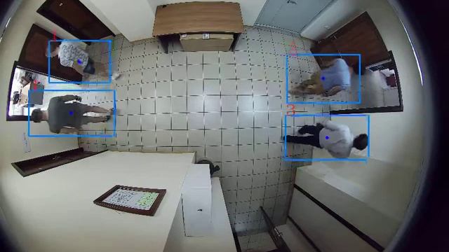 Трекинг людей по камере FishEye (beta) смотреть онлайн