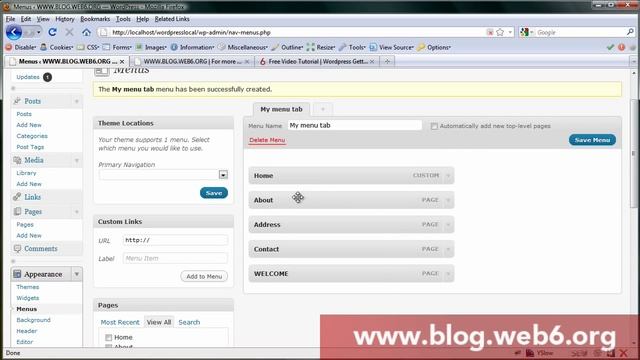 Twenty Ten Wordpress changing Home tab's label смотреть онлайн