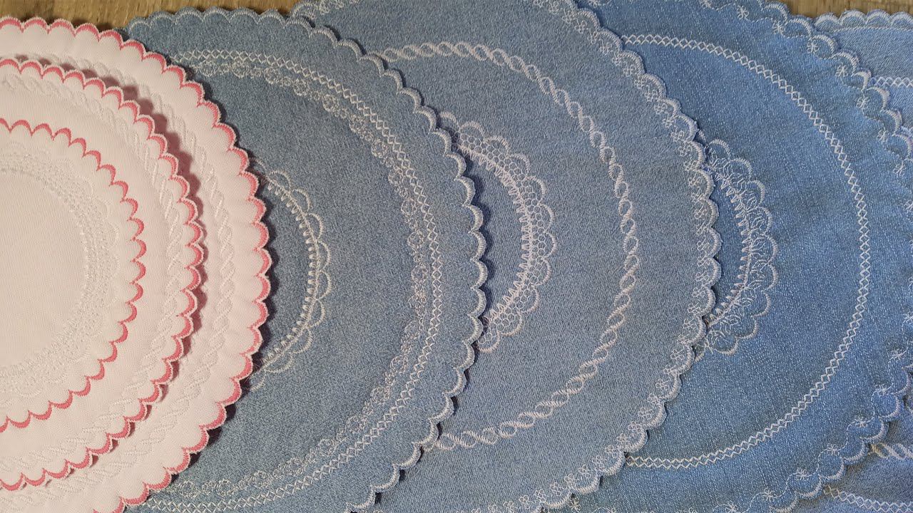Красивые салфетки строчим по кругу - расскажу и покажу пошагово смотреть онлайн
