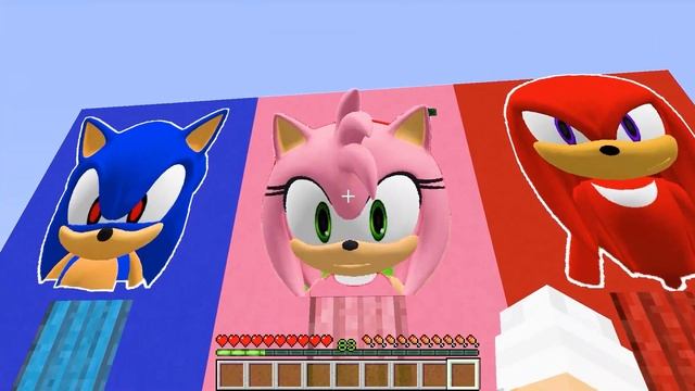 I Found SECRET DOOR SONIC and AMY ROSE and and KNUCKLES in Minecraft ! WHAT IS INSIDE ? WHICH BEST смотреть онлайн