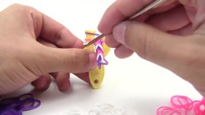 Самый простой браслет из резинок для начинающих Rainbow Loom #1