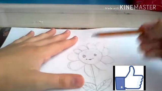 Видеоурок как нарисовать подсолнух крандашом!!!! смотреть онлайн