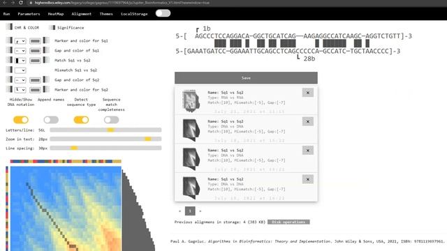 Local Sequence Alignment in Java Script (native) - bioinformatics demonstrative/educational tool смотреть онлайн
