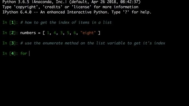 Python - How To Access Index For Items In a List смотреть онлайн