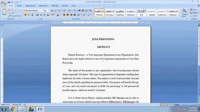 VISA PROCESSING java project смотреть онлайн