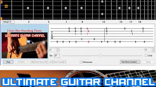 [Guitar Solo Tab] I Saw Her Standing There (The Beatles) смотреть онлайн