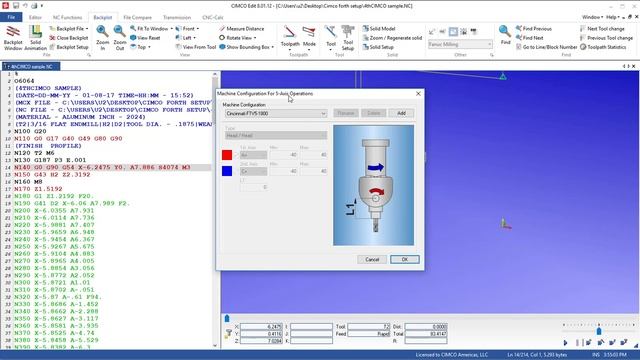 CIMCO Setting up a 4th axis machine смотреть онлайн