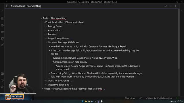 BE PREPARED! Archon Hunts/Showdowns | Warframe Theorycrafting смотреть онлайн