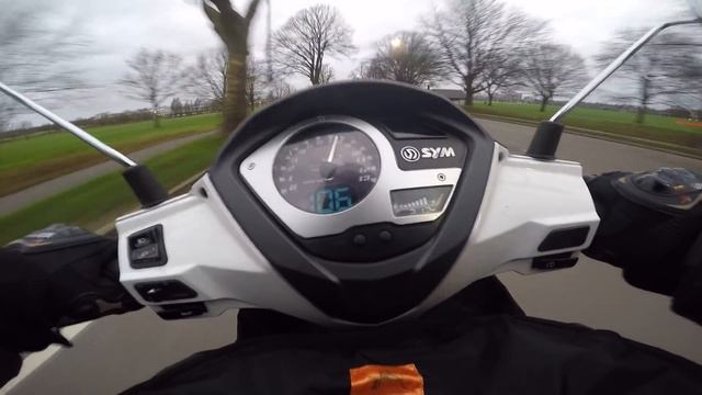 SYM SYMPHONY ST 125 - acceleration from 0 - 100 km/h смотреть онлайн