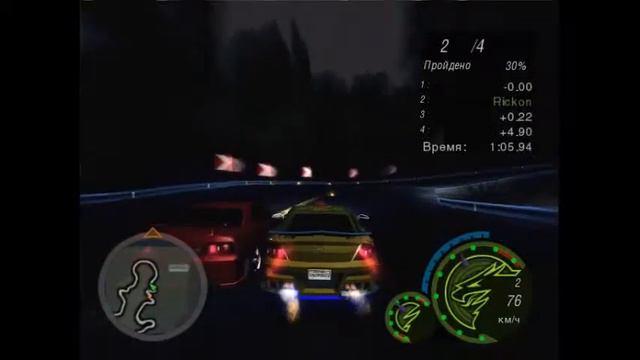 ГОНЯЕМ ПО НАГОРЬЮ - ПРОХОЖДЕНИЕ ИГРЫ NEED FOR SPEED UNDERGROUND 2 #4 смотреть онлайн