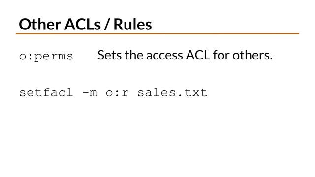 6.9 ACLs смотреть онлайн