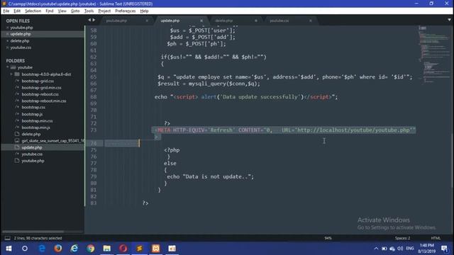delete data from database using php curd operation смотреть онлайн
