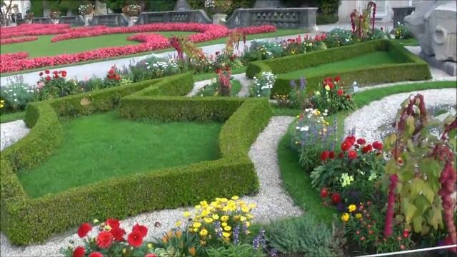 Salzburg, Austria - Mirabell Palace and Gardens смотреть онлайн