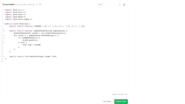 Data Structures: Balanced Parentheses in Expression смотреть онлайн