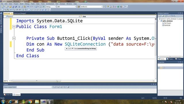 Sqlite database connection to vb.net | vb.net project смотреть онлайн