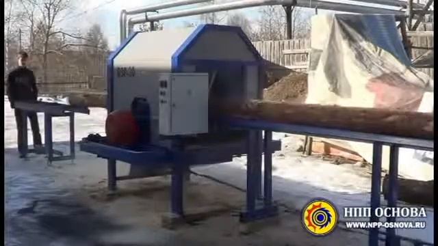 Брусовальный станок БСП для тонкомера смотреть онлайн