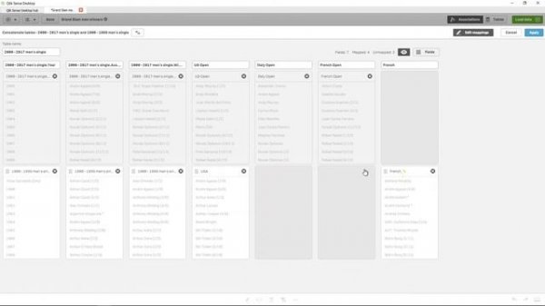Concatenating tables in data manager - Qlik Sense