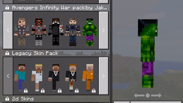 minecraft pocket edition Avengers infinity war skin pack смотреть онлайн