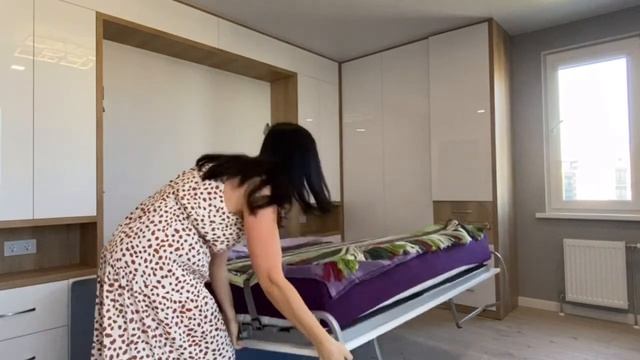 Кровать трансформер: шкаф-кровать со шкафами смотреть онлайн