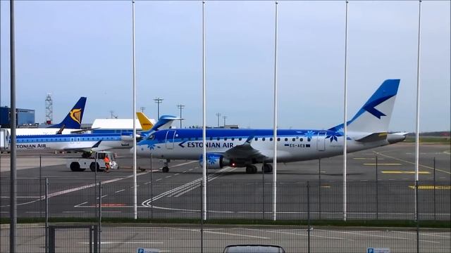 Estonian Air fleets spotting in Lennart Meri Tallinn Airport смотреть онлайн