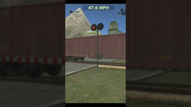 Train and rail yard simulator Cargo Crossing Gates Signal Freight cars CSX EMD Passing a Whitestone смотреть онлайн