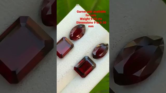 Garnet pair available for sale Weight 9.20 cts Dimensions 9 to 9.50 mm #jewelry #tourmaline #crysta смотреть онлайн