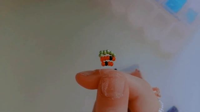 туториал на колечко из бисера с арбузиком ? смотреть онлайн