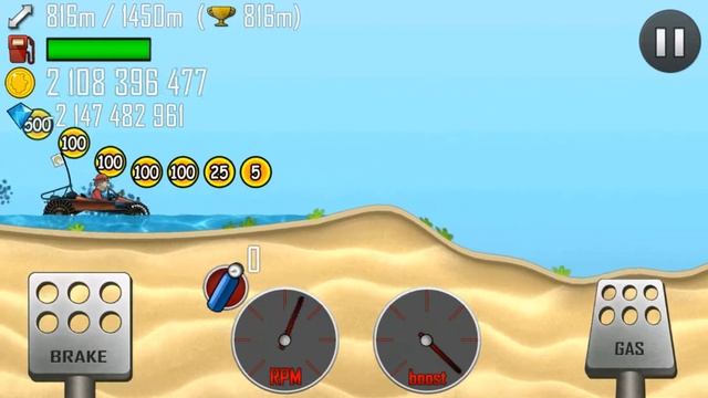 Hill Climb RACING - тачка Багги # Пляж смотреть онлайн