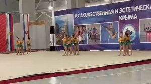 Выступление по Эстетической гимнастике девочки 5 лет