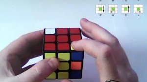 Как собрать кубик Рубика 3х3. Разворот угловых кубиков