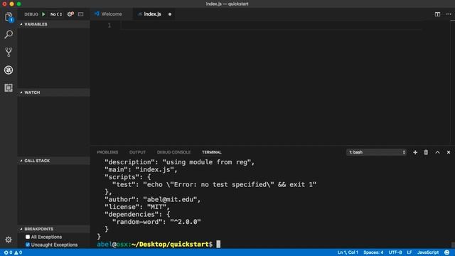 VSCode - Node App Plus Npm Module смотреть онлайн