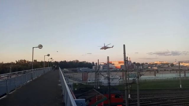 Взлет вертолетов в Люберцах. смотреть онлайн