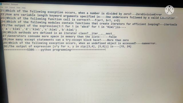 5386 Module Answers||python Quiz || Fresco|| #tcs #fresco #elevatewings #tcsdigital #tcser смотреть онлайн