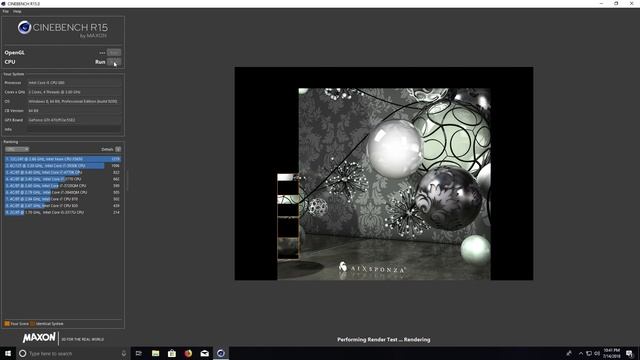 Intel Core i5-680 3.6GHz Cinebench R15 Test смотреть онлайн