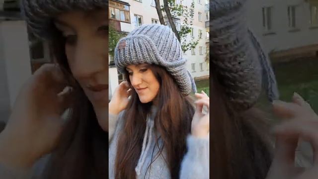 ПРИМЕРКА ШАПКА-УШАНКА. Тренд осень-зима 21-22 #knittingpattern #knitting #шапкаушанка смотреть онлайн