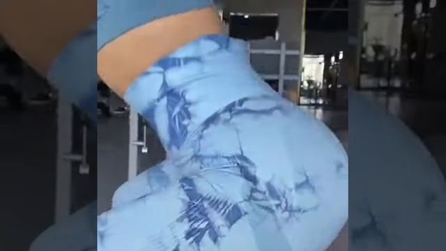 Лосины леггинсы спортивные с высокой талией синие для йоги и фитнеса. С высоким поясом код 4529 смотреть онлайн