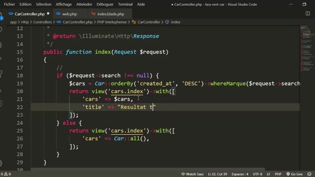 Application de gestion d'une agence de location de voitures | Laravel Project (البحث عن السيارات) смотреть онлайн