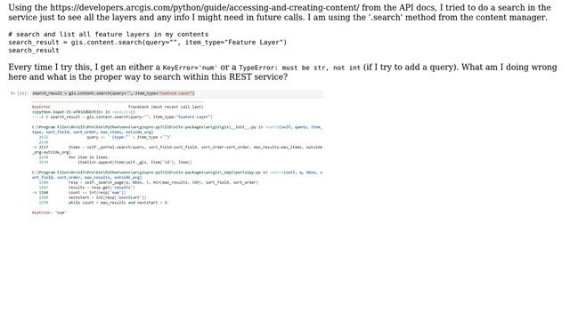 GIS: Using the ArcGIS API for Python with a REST service to search content смотреть онлайн