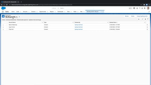 How to Restore Records from the Recycle Bin | Salesforce смотреть онлайн