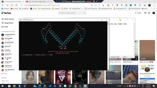 Share Tool Buff View TikTok Version Python 2022 | Lê Quangg Minhh Official смотреть онлайн