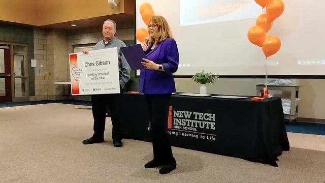 Chris Gibson New Tech Principal of the Year Celebration смотреть онлайн