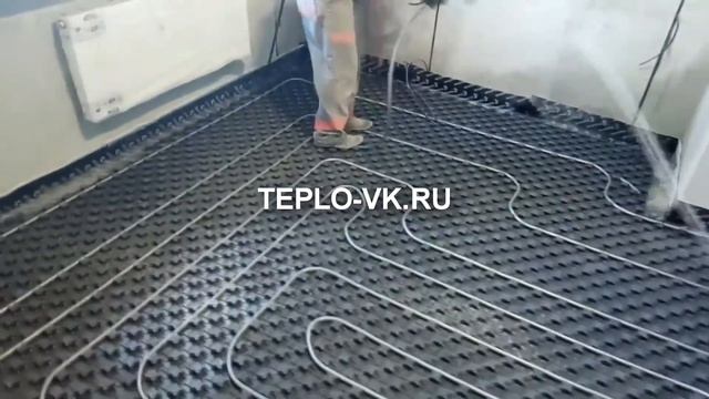 #Водяной #тёплый пол укладка трубы на маты! #Тёплый #пол за 2 минуты! Water warm floor! смотреть онлайн