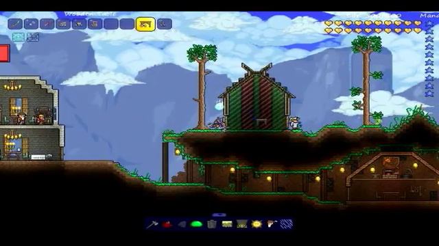 [SPEEDBUILD]   Terraria ДОМ ДЛЯ ПРОДАВЦА КРАСОК #6
