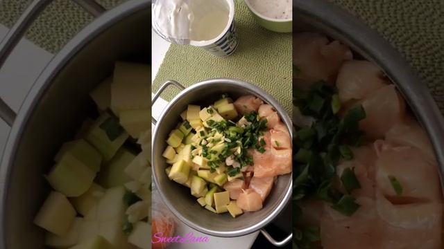 Диетическая запеканка из кабачков и куриного филе? смотреть онлайн