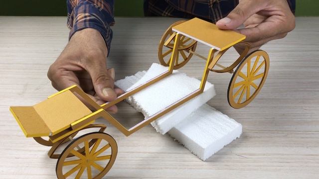 Wow! DIY a beautiful Horse Carriage (measurements included) смотреть онлайн