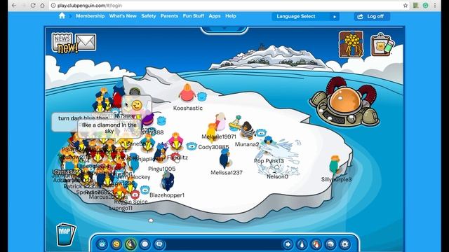 FLIPPING THE CLUB PENGUIN ICE BERG! смотреть онлайн