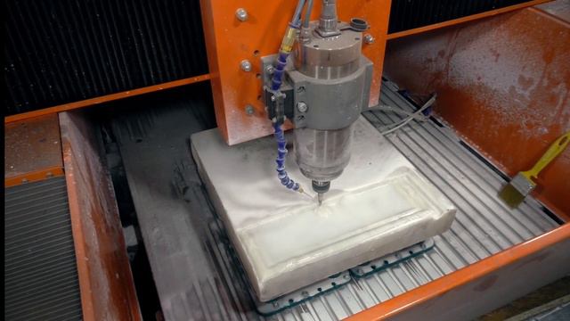 3D обработка мрамора на станке ЧПУ. Фрезы и скорости подачи при обработке мрамора. смотреть онлайн