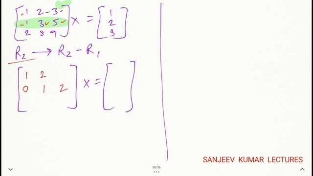 #12 Matrices & Determinants : Gauss Jordan Elimination Method | B.Com Business Mathematics смотреть онлайн